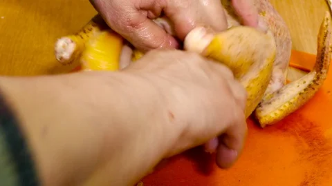 Hands pick in the guts Stock-Footage 78875296