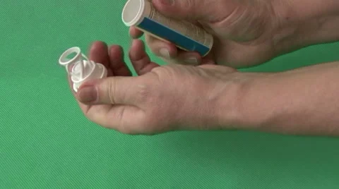 Hands, pills, packaging Video stock 59113667