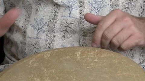 Hands Playing a Drum Stock Footage 862834