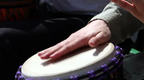Hands playing drums Stock Footage 24869351