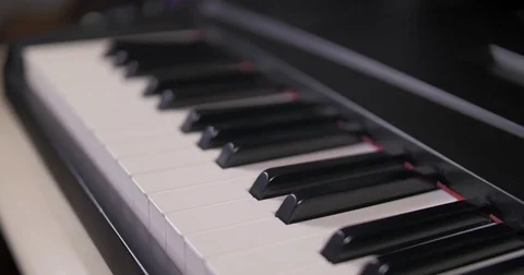 Hands Playing a Piano Stock Footage 84681871