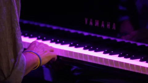Hands Playing A Piano Stock Footage 104902365