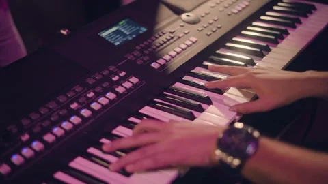 Hands playing piano Stock Footage 249419078