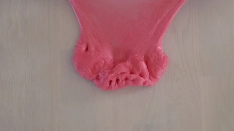 Hands playing toy called slime Video stock 95598170