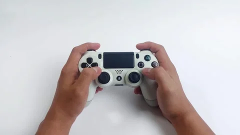 Hands Playing Video Games with a Controller Stock Footage 292643953