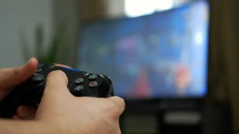 Hands Playing Video Games Stock Footage 170633870
