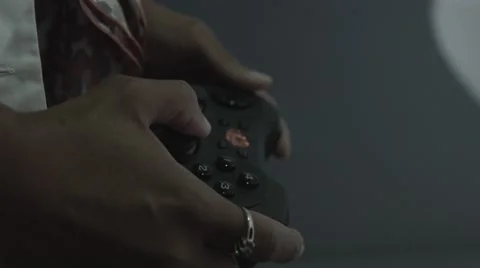 Hands Playing With XBox controller Stock-Footage 68332114