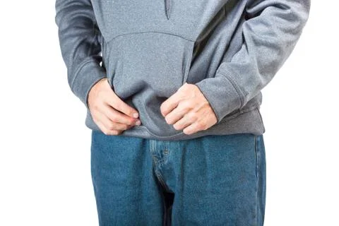 Hands in a pocket. Stock Photos