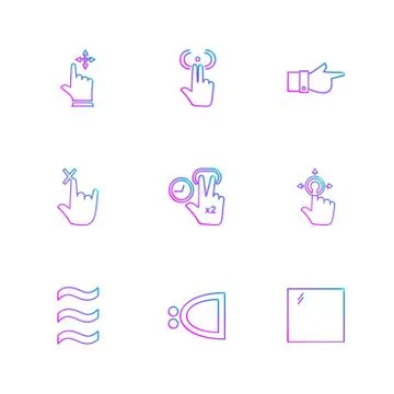 Hands , pointer , arrows , directions , eps icons set vector イラスト素材