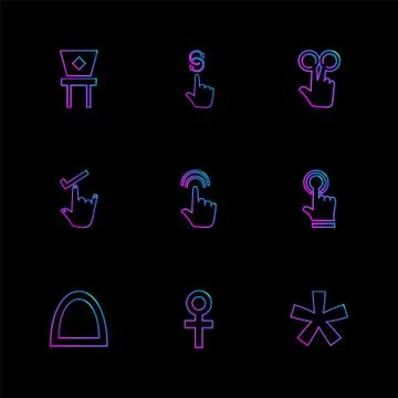 Hands , pointer , arrows , directions , eps icons set vector イラスト素材