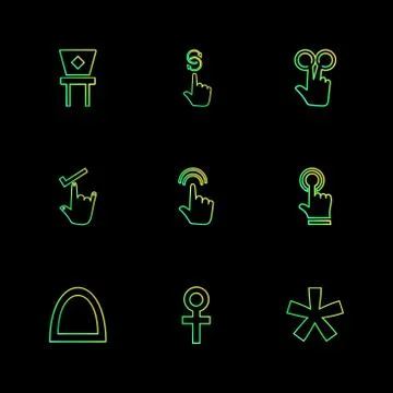 Hands , pointer , arrows , directions , eps icons set vector イラスト素材