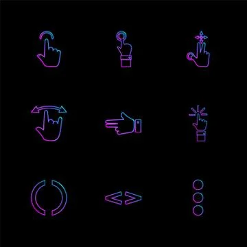 Hands , pointer , arrows , directions , eps icons set vector イラスト素材