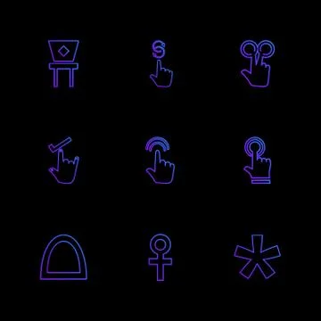 Hands , pointer , arrows , directions , eps icons set vector イラスト素材