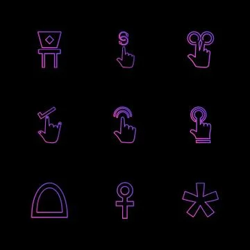 Hands , pointer , arrows , directions , eps icons set vector イラスト素材