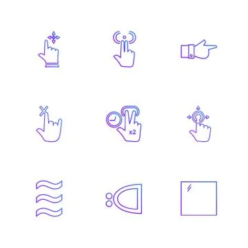 Hands , pointer , arrows , directions , eps icons set vector イラスト素材