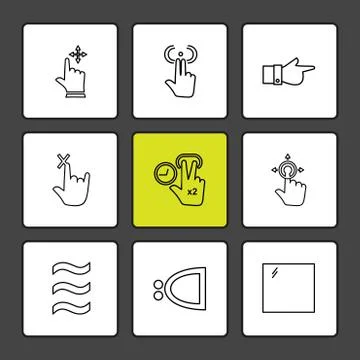 Hands , pointer , arrows , directions , eps icons set vector イラスト素材