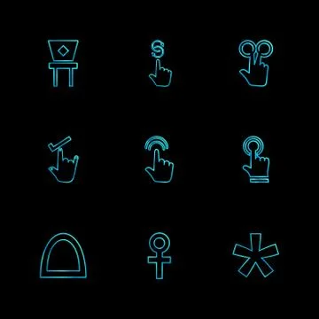 Hands , pointer , arrows , directions , eps icons set vector イラスト素材