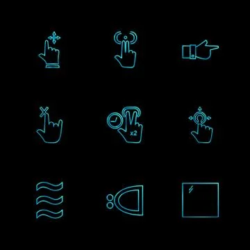 Hands , pointer , arrows , directions , eps icons set vector イラスト素材
