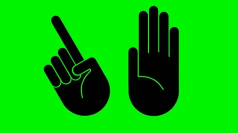 HANDS POINTING LEFT AND RIGHT Stock Footage 22111286