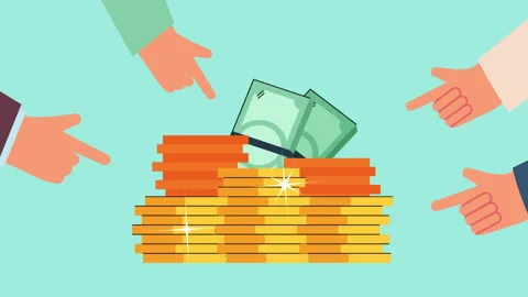 Hands Pointing Money Vídeo Stock 332797355