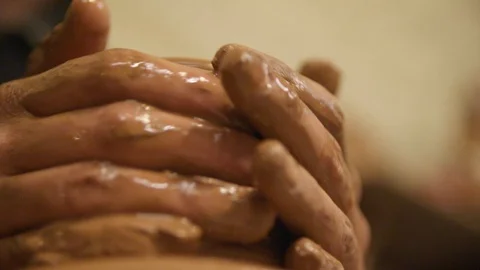 Hands of a Potter Stock Footage 99844360