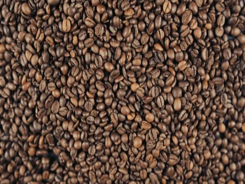 Hands pouring coffee in slow motion Stock Footage 73672244