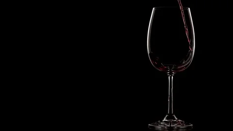 Hands pouring wine in slow motion Stock Footage 88155486