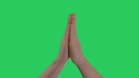 Hands Pray Praying Gesture Back Foto stock