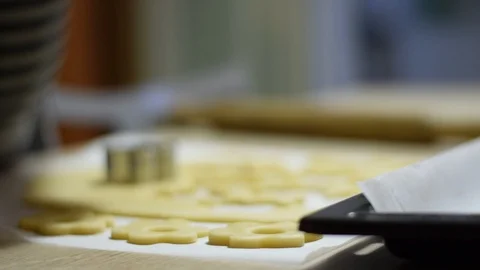 Hands preparing cookies Stock Footage 100551130