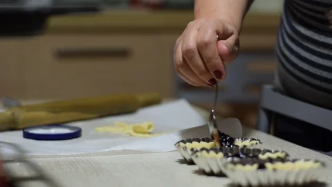 Hands preparing cookies Stock Footage 100551235
