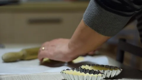 Hands preparing cookies Stock Footage 100551274