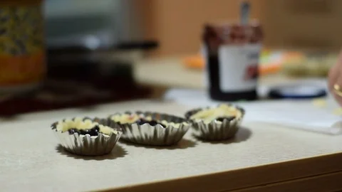 Hands preparing cookies Stock Footage 100551355