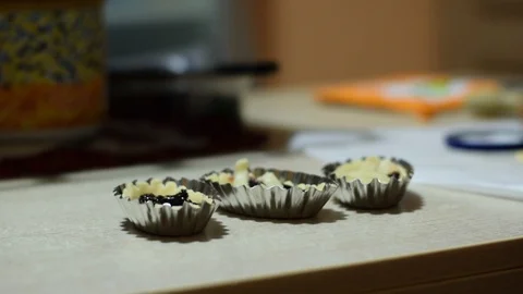Hands preparing cookies Stock Footage 100551363