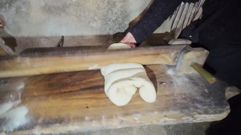 Hands preparing pasta 스톡 동영상 297561738