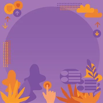 Hands Pressing Screen Of Mobile Phone Showing The Futuristic Technology. Palm Stock Illustration