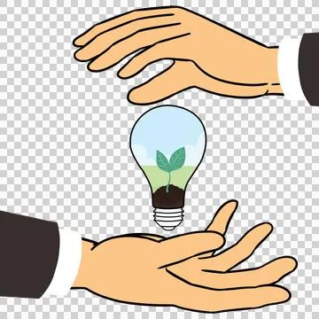 Hands protect forests  스톡 일러스트