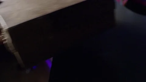 Hands pull the brass from the old carpet Stock Footage 84810421