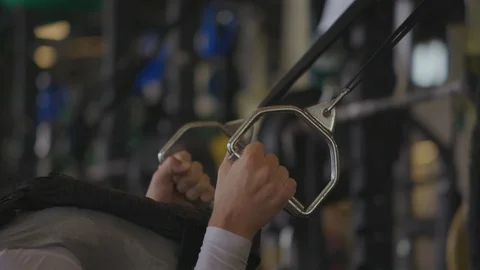 Hands pulling up from inverted row Stock Footage 103870810