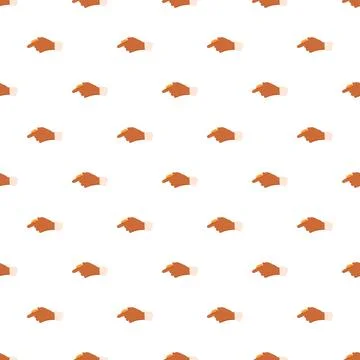 Hands pushing a button seamless pattern digital illustration イラスト素材
