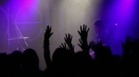Hands Raised in Worship Stock Footage 22333727