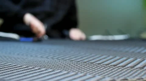 Hands on rattan Stock Footage 20894378