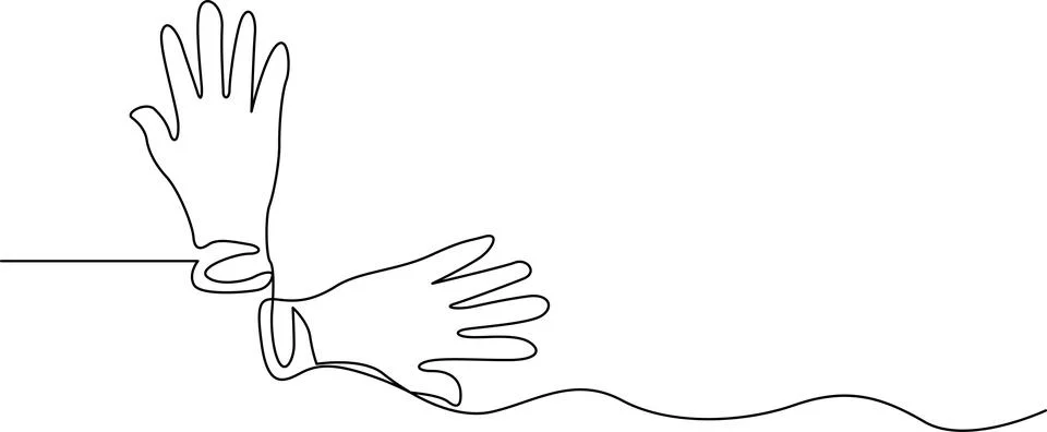 Hands reaching across a gap Vector イラスト素材