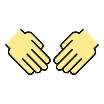 Hands reaching showing connection help and support Stock Illustration