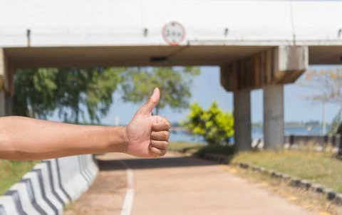 Hands Like on the road Stock Photos