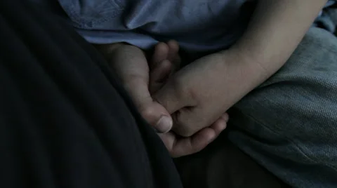 HANDS OF SAD BOY Stock Footage 68755894