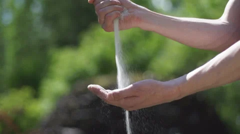 Hands sand 2 Vídeo Stock 27236813