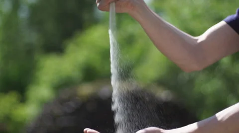 Hands sand 스톡 동영상 27237218