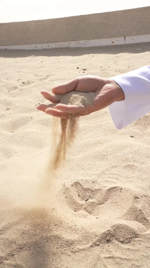 Hands in Sand Stock Footage 315787248