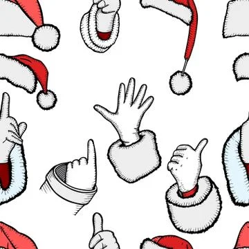 Hands of Santa Claus 스톡 일러스트
