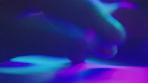 Hands scrolling laptop touchpad Video stock 234349016